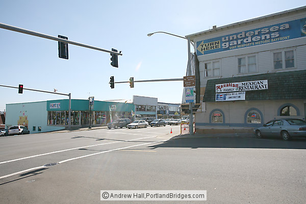 Downtown Newport, Oregon, Highway 101