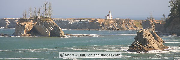 Cape Arago Lighthouse, Rocks, Ocean