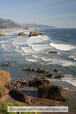 Cannon Beach, Oregon, from Ecola State Park