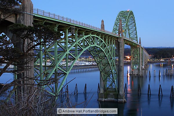 Yaquina Bay Bridge, Dusk, Newport, Oregon