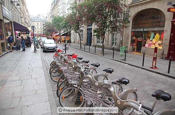 Bikes on Street, Paris