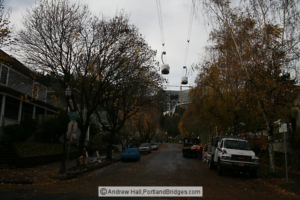 Lair Hill with Portland Aerial Tram cars