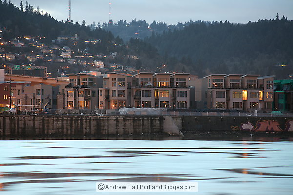 Riverscape Townhomes, Portland, under construction
