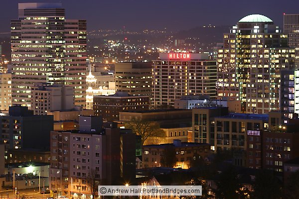 Portland Buildings, Dusk