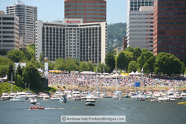 Waterfront Blues Festival, Portland Buildings, July 4 2007
