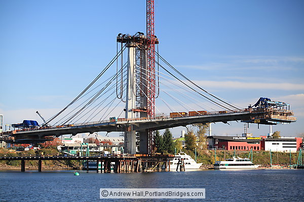 Tilikum Crossing (Transit and Pedestrian Bridge), Under Construction, 2013 (Portland, Oregon)