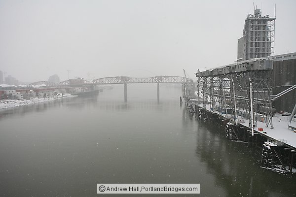 Portland Snow, Broadway Bridge