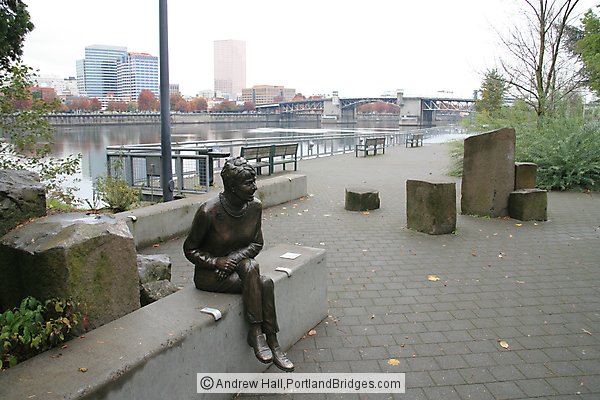 Vera Katz Statue, Portland Riverfront
