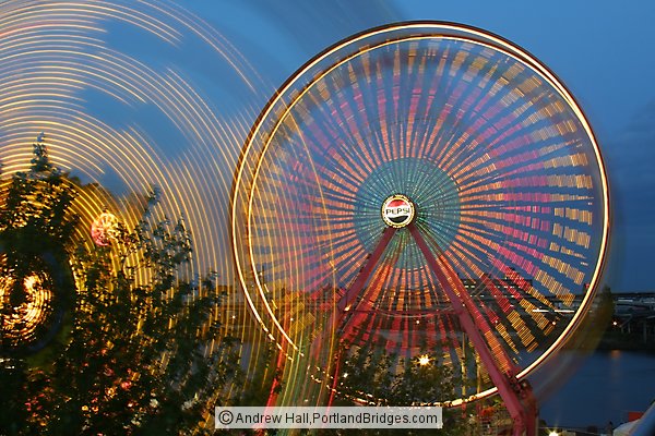 Rose Festival, Ferris Wheel, Spinning (Portland, Oregon)