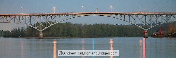 Ross Island Bridge, Dusk (Portland, Oregon)