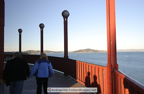 Walking on the Golden Gate Bridge