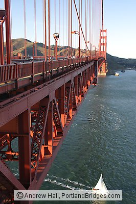 Golden Gate Bridge, Sailboat in Water