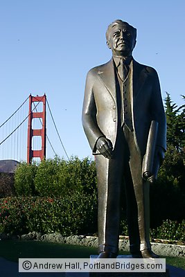 Statue of Joseph Strauss, Chief Designer of Golden Gate Bridge