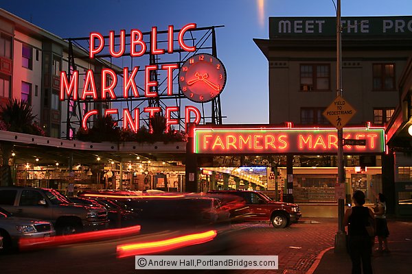 Seattle, Near Pike Place Market, 1st Ave, Downtown