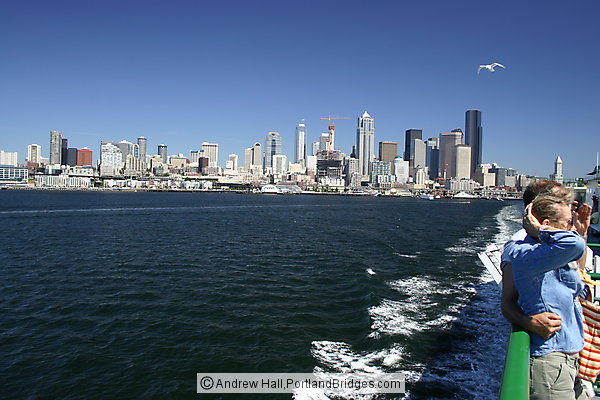Seattle Cityscape from Ferry