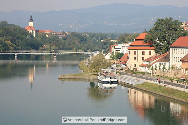 Drava River, Church of St. Joseph, Maribor, Slovenia