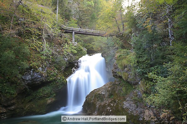 Sum Waterfall (Slap Sum), Vintgar Gorge, Slovenia
