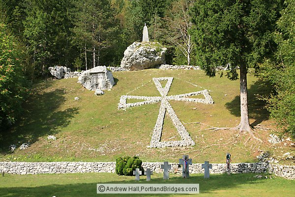 Austrian Military Cemetery Behind Church of St. Joseph, Soca, Slovenia
