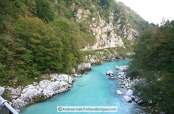 Soca River near Kobarid, Slovenia