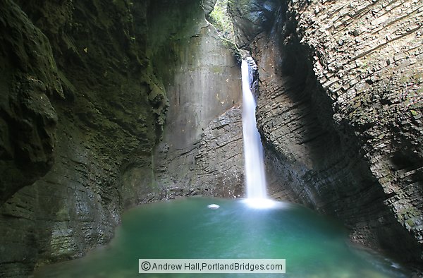 Slap Kozjak (Kozjak Waterfall), near Kobarid, Slovenia