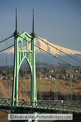 St. Johns Bridge, Mt. Hood (Portland, Oregon)