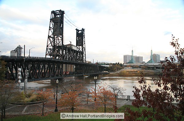 Steel Bridge, Fall Leaves