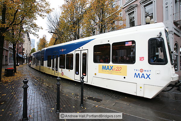 Portland MAX, Fall Leaves
