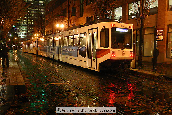 MAX At Night, in the Rain, Portland