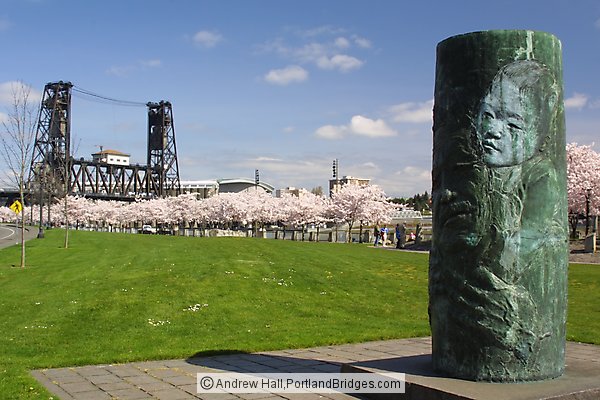 Japanese Memorial, Waterfront Park, Steel Bridge, Portland