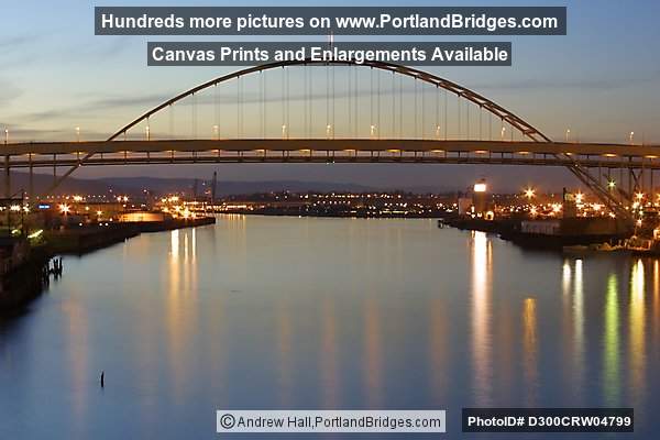 Fremont Bridge, Winter, Dusk (Portland, Oregon)