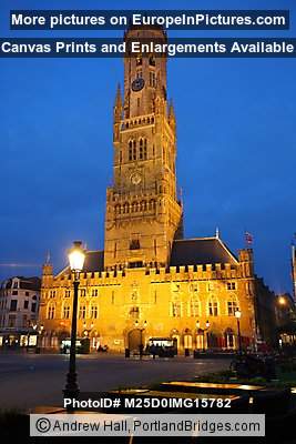 Bell Tower at Dusk, Brugge