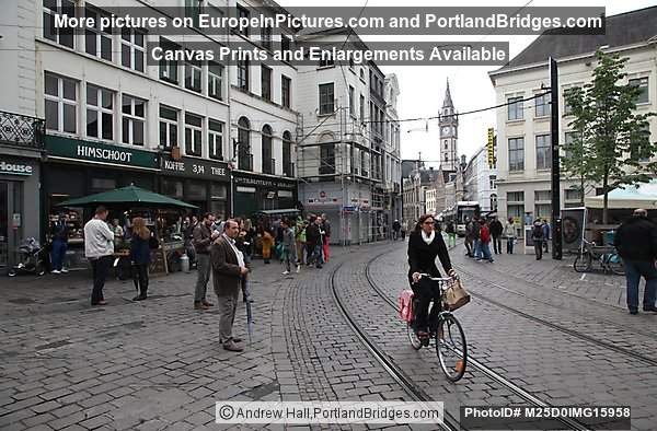 Cyclist, Street, Ghent