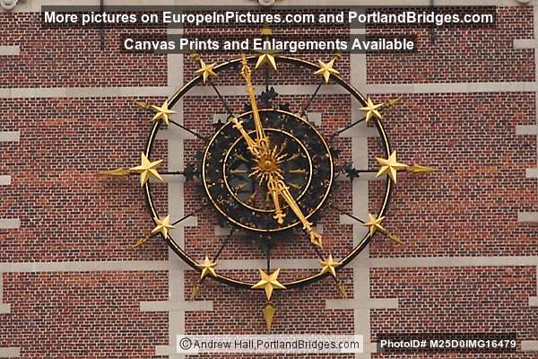 Clock on University Library, Leuven