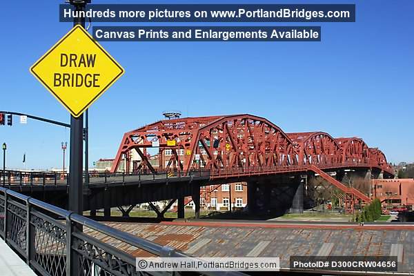 Broadway Bridge and Draw Bridge sign (Portland, Oregon)