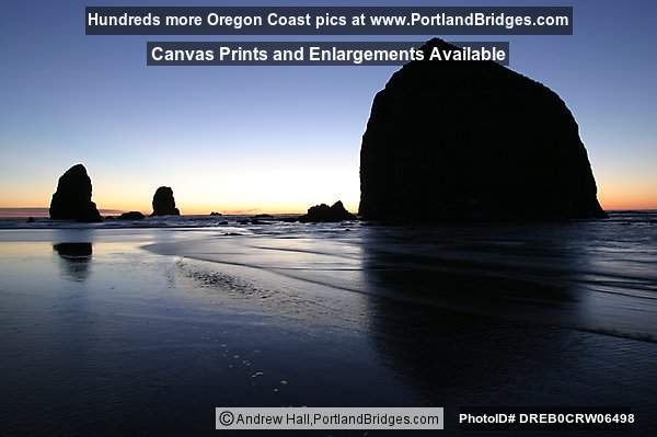 Cannon Beach, Haystack Rock, Dusk (Portland, Oregon)