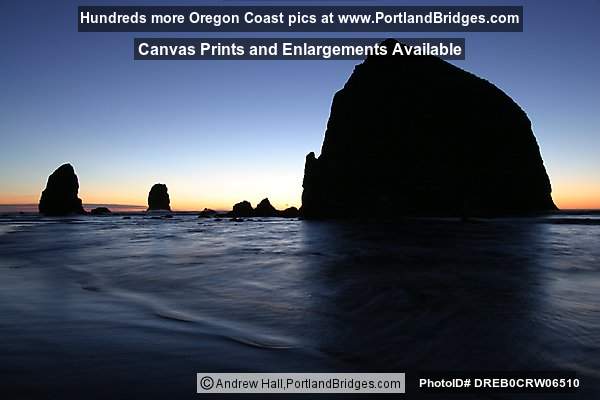 Cannon Beach, Haystack Rock, Dusk (Portland, Oregon)
