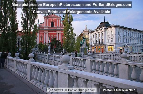 Triple Bridge, Franciscan Church, Ljubljana