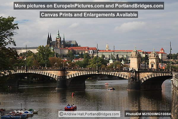 Prague Castle, Legii Bridge, Vltava River