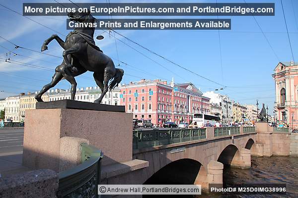 Anichkov Bridge, St. Petersburg, Russia