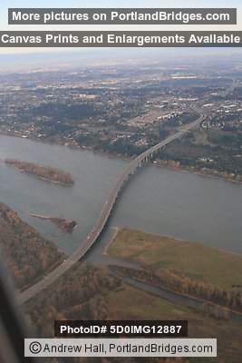 Glenn Jackson Bridge from the air (Portland, Oregon)