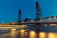 Portland Hawthorne Bridge Dusk 