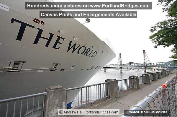 The World Cruise Ship, Docked, Portland, Oregon, June 2009