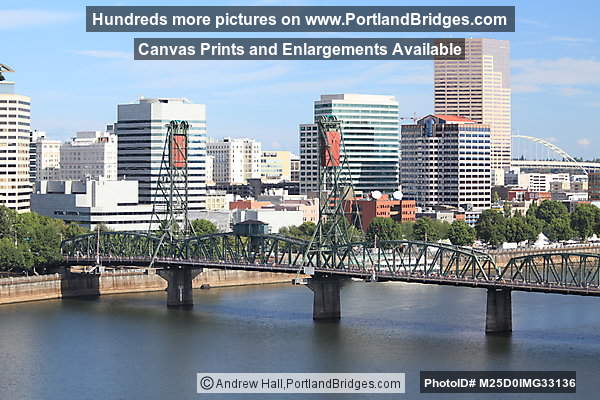 Hawthorne Bridge viewed from Marquam Bridge (Portland, Oregon)