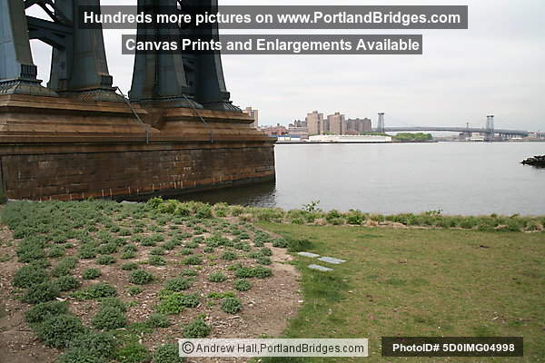 Williamsburg Bridge from foot of Manhattan Bridge, New York