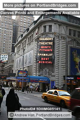 Shubert Theatre, showing Monty Python's Spamalot