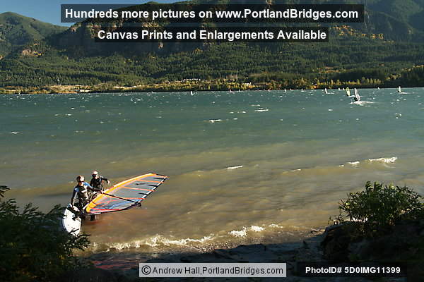 Columbia River Gorge, Windsurfers Stevenson, Washington