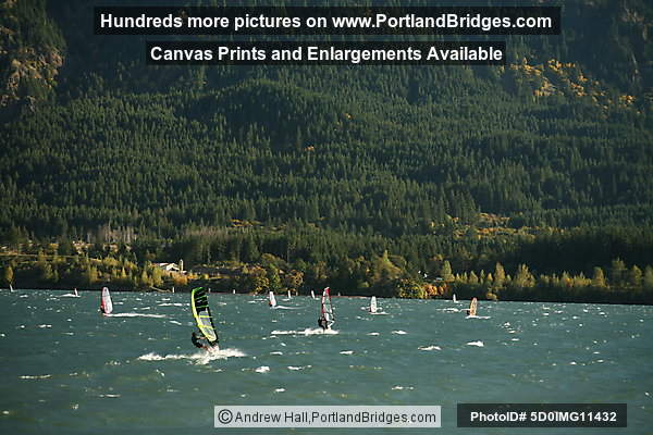Columbia River Gorge, Windsurfers Stevenson, Washington