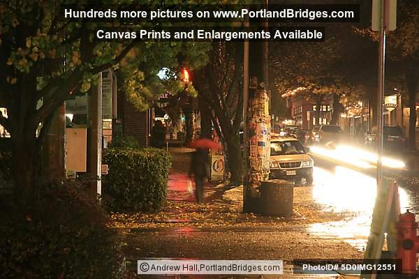 Portland NW 21st Avenue, Dusk