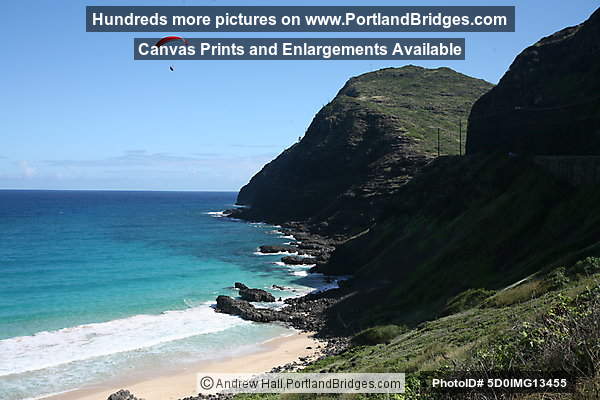 Oahu, Hawaii:  Makapu'u Head, Hang Glider