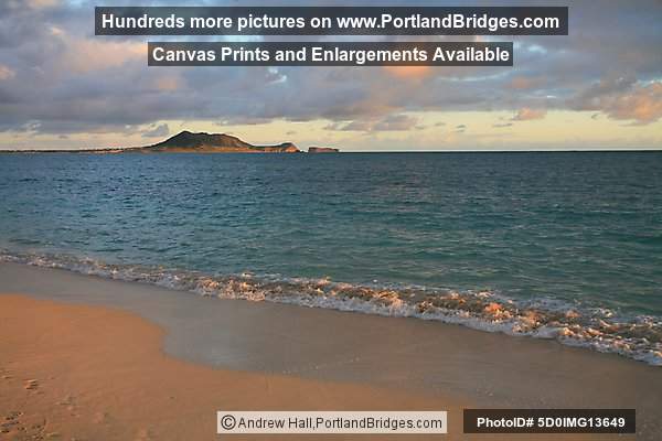 Oahu, Hawaii:  Lanikai Beach, Looking North